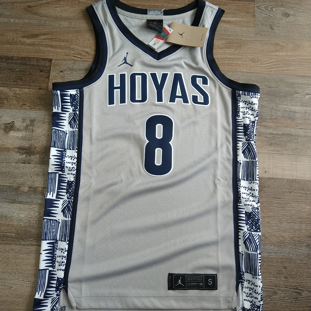 M L Or Small Men's NCAA Jordan Georgetown Hoyas NIKE ELITE Basketball Jersey - Picture 10 of 11